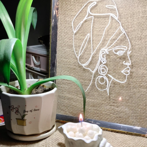 Seashell Pearl Candle Shell